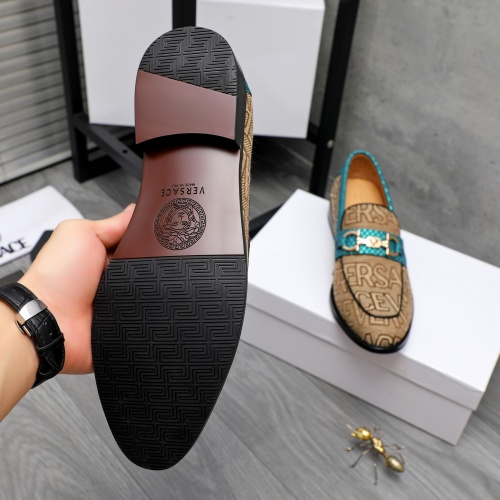 Cheap Versace Leather Shoes For Men #1243911 Replica Wholesale [$85.00 USD] [ITEM#1243911] on Replica Versace Leather Shoes