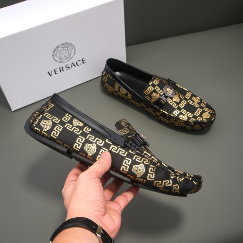 Cheap Versace Leather Shoes For Men #1243919 Replica Wholesale [$68.00 USD] [ITEM#1243919] on Replica Versace Leather Shoes