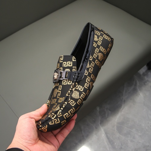 Cheap Versace Leather Shoes For Men #1243919 Replica Wholesale [$68.00 USD] [ITEM#1243919] on Replica Versace Leather Shoes