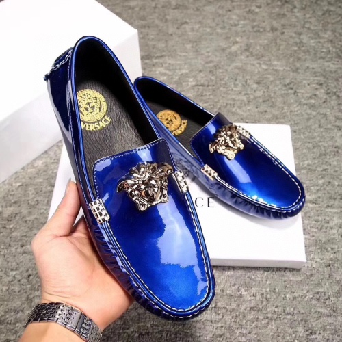 Cheap Versace Leather Shoes For Men #1243920 Replica Wholesale [$68.00 USD] [ITEM#1243920] on Replica Versace Leather Shoes