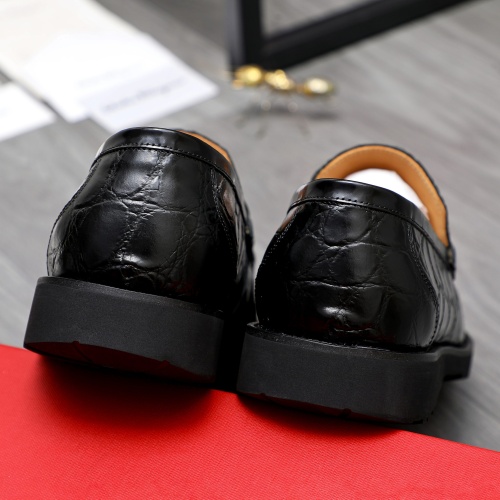 Cheap Salvatore Ferragamo Leather Shoes For Men #1243972 Replica Wholesale [$88.00 USD] [ITEM#1243972] on Replica Salvatore Ferragamo Leather Shoes