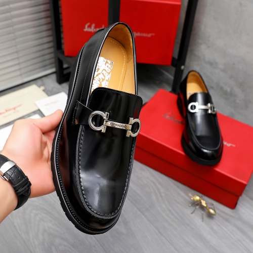 Cheap Salvatore Ferragamo Leather Shoes For Men #1243973 Replica Wholesale [$88.00 USD] [ITEM#1243973] on Replica Salvatore Ferragamo Leather Shoes