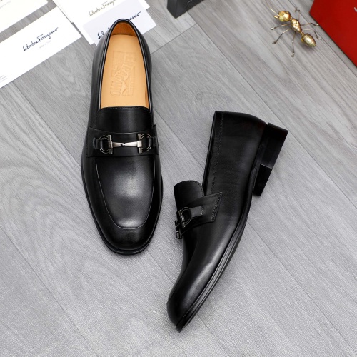 Cheap Salvatore Ferragamo Leather Shoes For Men #1243982 Replica Wholesale [$82.00 USD] [ITEM#1243982] on Replica Salvatore Ferragamo Leather Shoes