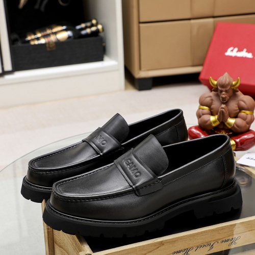 Cheap Salvatore Ferragamo Leather Shoes For Men #1243995 Replica Wholesale [$85.00 USD] [ITEM#1243995] on Replica Salvatore Ferragamo Leather Shoes