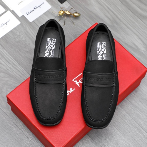 Cheap Salvatore Ferragamo Leather Shoes For Men #1243999 Replica Wholesale [$82.00 USD] [ITEM#1243999] on Replica Salvatore Ferragamo Leather Shoes