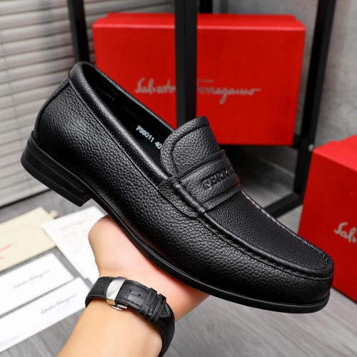 Cheap Salvatore Ferragamo Leather Shoes For Men #1244000 Replica Wholesale [$82.00 USD] [ITEM#1244000] on Replica Salvatore Ferragamo Leather Shoes