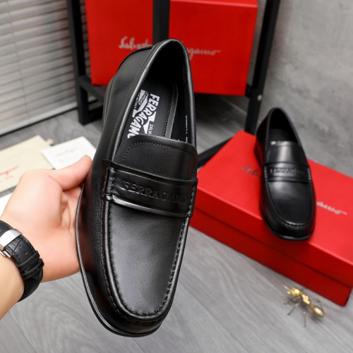 Cheap Salvatore Ferragamo Leather Shoes For Men #1244001 Replica Wholesale [$82.00 USD] [ITEM#1244001] on Replica Salvatore Ferragamo Leather Shoes