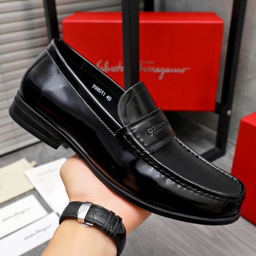 Cheap Salvatore Ferragamo Leather Shoes For Men #1244002 Replica Wholesale [$82.00 USD] [ITEM#1244002] on Replica Salvatore Ferragamo Leather Shoes