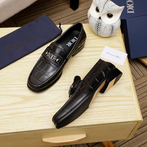 Cheap Christian Dior Leather Shoes For Men #1244035 Replica Wholesale [$85.00 USD] [ITEM#1244035] on Replica Christian Dior Leather Shoes