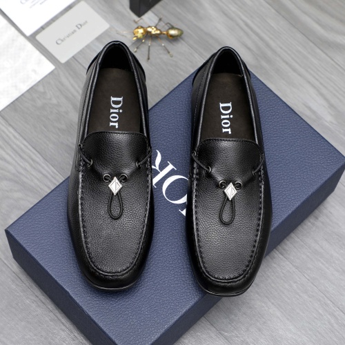 Cheap Christian Dior Leather Shoes For Men #1244037 Replica Wholesale [$68.00 USD] [ITEM#1244037] on Replica Christian Dior Leather Shoes