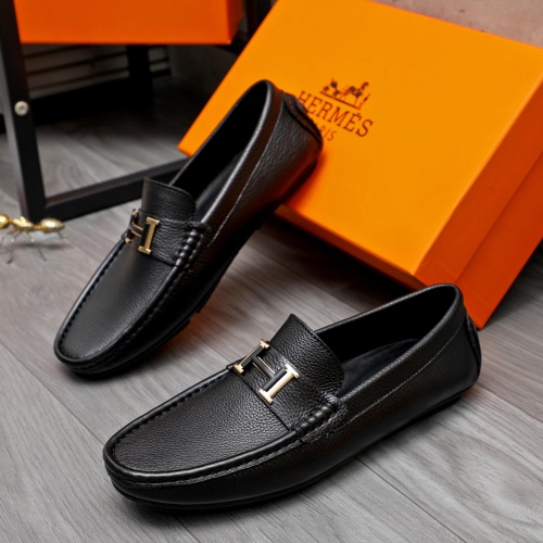 Cheap Hermes Leather Shoes For Men #1244042 Replica Wholesale [$68.00 USD] [ITEM#1244042] on Replica Hermes Leather Shoes