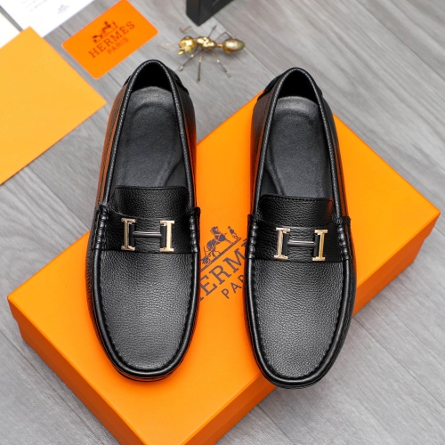 Cheap Hermes Leather Shoes For Men #1244042 Replica Wholesale [$68.00 USD] [ITEM#1244042] on Replica Hermes Leather Shoes