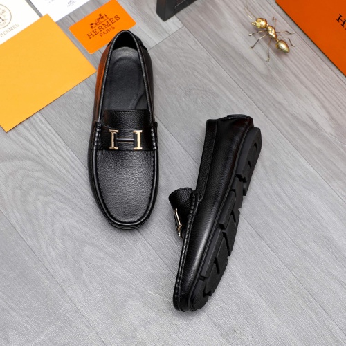 Cheap Hermes Leather Shoes For Men #1244042 Replica Wholesale [$68.00 USD] [ITEM#1244042] on Replica Hermes Leather Shoes