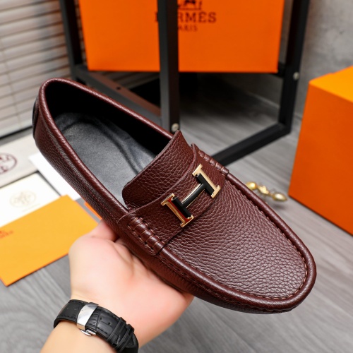 Cheap Hermes Leather Shoes For Men #1244043 Replica Wholesale [$68.00 USD] [ITEM#1244043] on Replica Hermes Leather Shoes