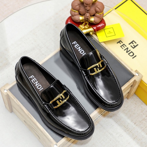 Cheap Fendi Leather Shoes For Men #1244064 Replica Wholesale [$85.00 USD] [ITEM#1244064] on Replica Fendi Leather Shoes