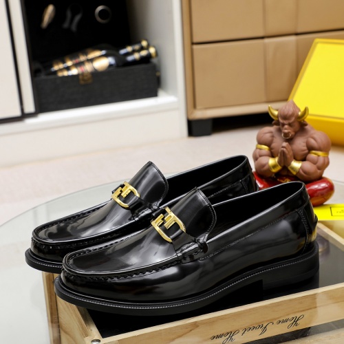 Cheap Fendi Leather Shoes For Men #1244064 Replica Wholesale [$85.00 USD] [ITEM#1244064] on Replica Fendi Leather Shoes