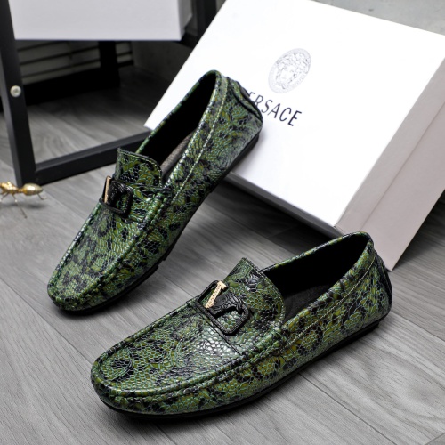 Cheap Versace Leather Shoes For Men #1244079 Replica Wholesale [$68.00 USD] [ITEM#1244079] on Replica Versace Leather Shoes