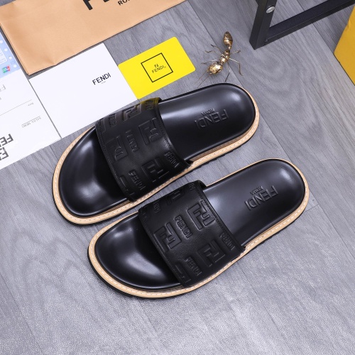 Cheap Fendi Slippers For Men #1244091 Replica Wholesale [$52.00 USD] [ITEM#1244091] on Replica Fendi Slippers