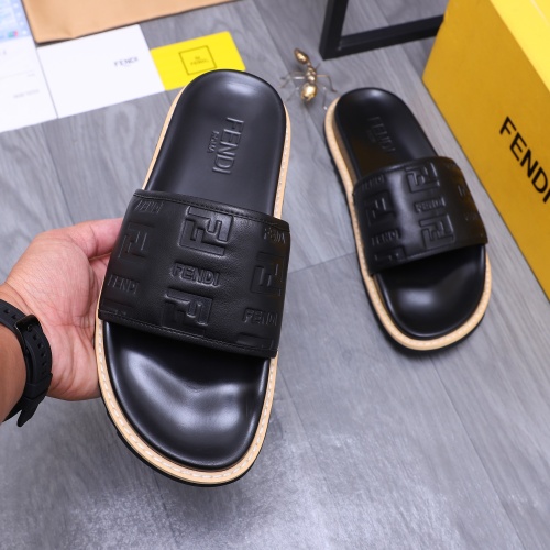 Cheap Fendi Slippers For Men #1244091 Replica Wholesale [$52.00 USD] [ITEM#1244091] on Replica Fendi Slippers