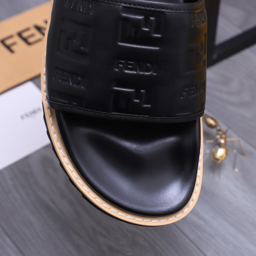 Cheap Fendi Slippers For Men #1244091 Replica Wholesale [$52.00 USD] [ITEM#1244091] on Replica Fendi Slippers