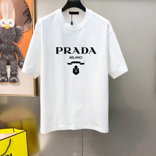 Cheap Prada T-Shirts Short Sleeved For Unisex #1244126 Replica Wholesale [$40.00 USD] [ITEM#1244126] on Replica Prada T-Shirts