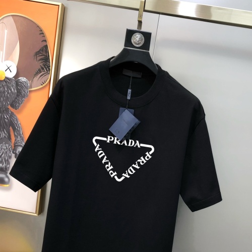 Cheap Prada T-Shirts Short Sleeved For Unisex #1244129 Replica Wholesale [$40.00 USD] [ITEM#1244129] on Replica Prada T-Shirts