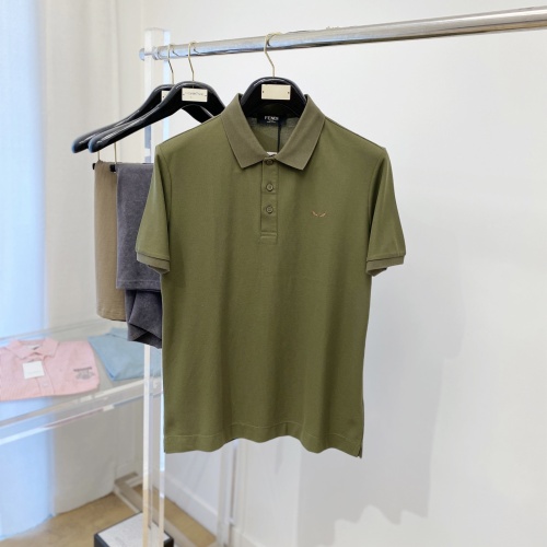 Cheap Fendi T-Shirts Short Sleeved For Men #1244190 Replica Wholesale [$76.00 USD] [ITEM#1244190] on Replica Fendi T-Shirts