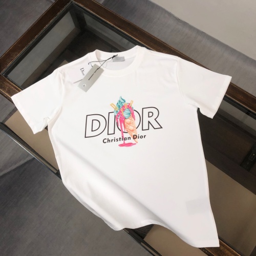 Cheap Christian Dior T-Shirts Short Sleeved For Unisex #1244302 Replica Wholesale [$41.00 USD] [ITEM#1244302] on Replica Christian Dior T-Shirts