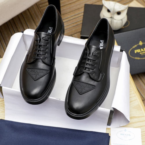 Cheap Prada Leather Shoes For Men #1244305 Replica Wholesale [$108.00 USD] [ITEM#1244305] on Replica Prada Leather Shoes