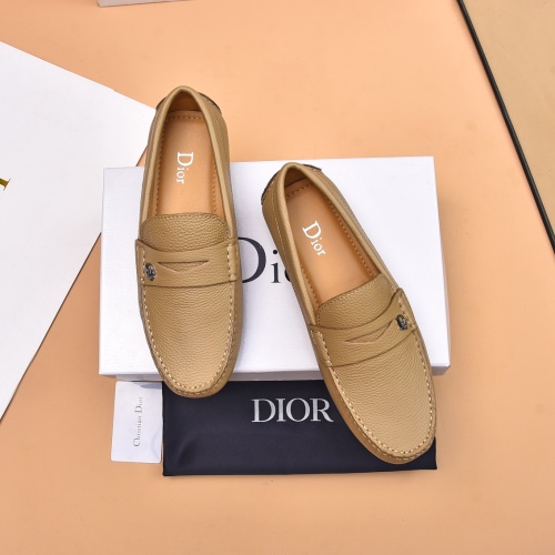 Cheap Christian Dior Leather Shoes For Men #1244310 Replica Wholesale [$80.00 USD] [ITEM#1244310] on Replica Christian Dior Leather Shoes