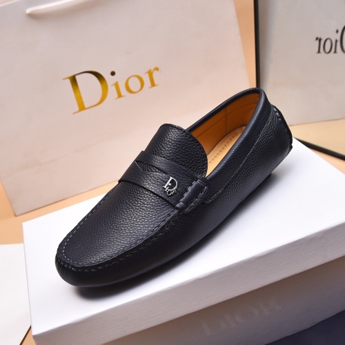 Cheap Christian Dior Leather Shoes For Men #1244311 Replica Wholesale [$80.00 USD] [ITEM#1244311] on Replica Christian Dior Leather Shoes