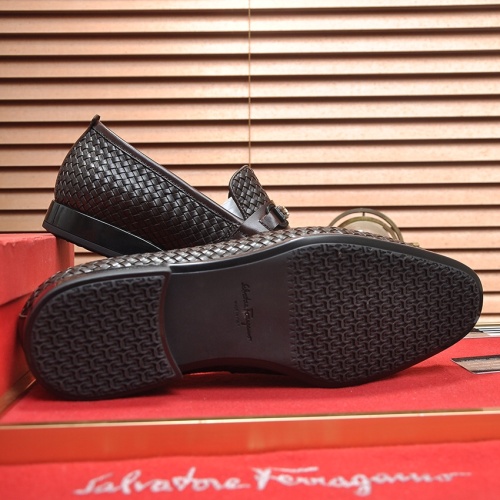 Cheap Salvatore Ferragamo Leather Shoes For Men #1244486 Replica Wholesale [$102.00 USD] [ITEM#1244486] on Replica Salvatore Ferragamo Leather Shoes