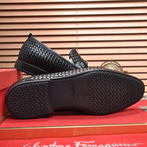 Cheap Salvatore Ferragamo Leather Shoes For Men #1244487 Replica Wholesale [$102.00 USD] [ITEM#1244487] on Replica Salvatore Ferragamo Leather Shoes