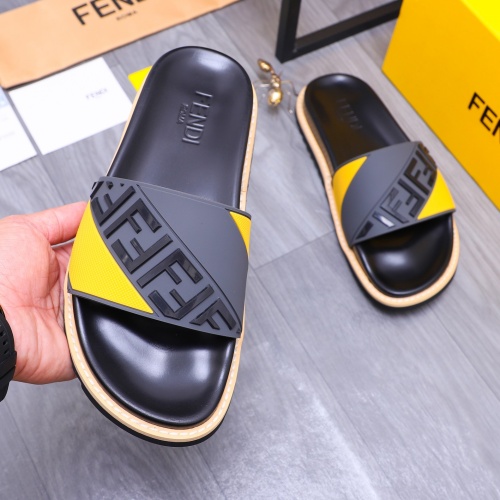 Cheap Fendi Slippers For Men #1244520 Replica Wholesale [$52.00 USD] [ITEM#1244520] on Replica Fendi Slippers