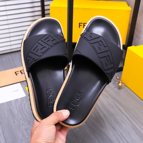 Cheap Fendi Slippers For Men #1244523 Replica Wholesale [$52.00 USD] [ITEM#1244523] on Replica Fendi Slippers