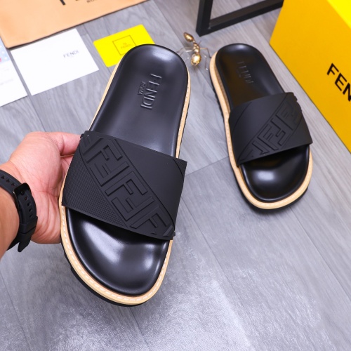 Cheap Fendi Slippers For Men #1244523 Replica Wholesale [$52.00 USD] [ITEM#1244523] on Replica Fendi Slippers