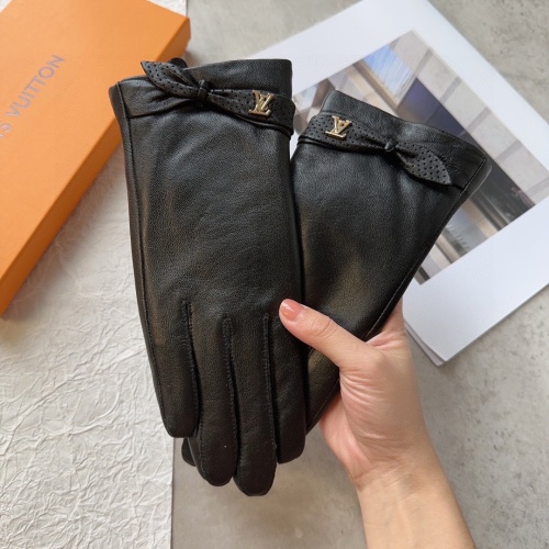 Cheap Louis Vuitton LV Gloves For Women #1244581 Replica Wholesale [$48.00 USD] [ITEM#1244581] on Replica Louis Vuitton LV Gloves