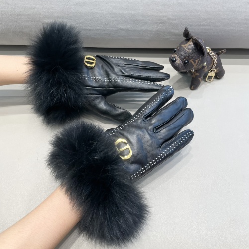 Cheap Christian Dior Gloves For Women #1244591 Replica Wholesale [$72.00 USD] [ITEM#1244591] on Replica Christian Dior Gloves