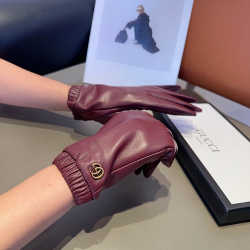 Cheap Gucci Gloves For Women #1244609 Replica Wholesale [$45.00 USD] [ITEM#1244609] on Replica Gucci Gloves