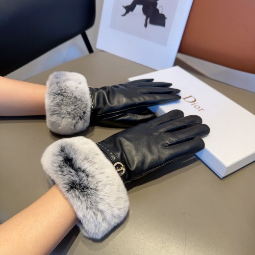 Cheap Christian Dior Gloves For Women #1244616 Replica Wholesale [$52.00 USD] [ITEM#1244616] on Replica Christian Dior Gloves