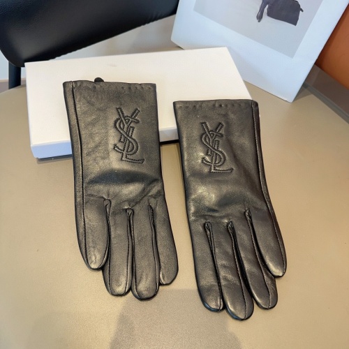 Cheap Yves Saint Laurent Gloves For Women #1244626 Replica Wholesale [$40.00 USD] [ITEM#1244626] on Replica Yves Saint Laurent Gloves