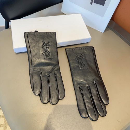 Cheap Yves Saint Laurent Gloves For Women #1244626 Replica Wholesale [$40.00 USD] [ITEM#1244626] on Replica Yves Saint Laurent Gloves