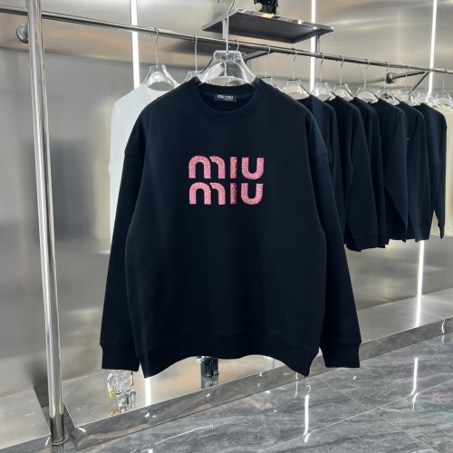 Cheap MIU MIU Hoodies Long Sleeved For Unisex #1244724 Replica Wholesale [$48.00 USD] [ITEM#1244724] on Replica MIU MIU Hoodies