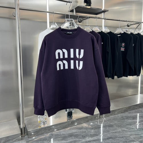 Cheap MIU MIU Hoodies Long Sleeved For Unisex #1244730 Replica Wholesale [$48.00 USD] [ITEM#1244730] on Replica MIU MIU Hoodies