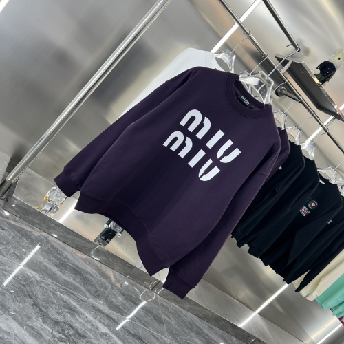 Cheap MIU MIU Hoodies Long Sleeved For Unisex #1244730 Replica Wholesale [$48.00 USD] [ITEM#1244730] on Replica MIU MIU Hoodies