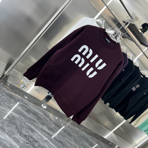 Cheap MIU MIU Hoodies Long Sleeved For Unisex #1244731 Replica Wholesale [$48.00 USD] [ITEM#1244731] on Replica MIU MIU Hoodies