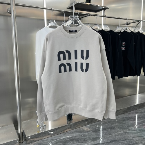 Cheap MIU MIU Hoodies Long Sleeved For Unisex #1244733 Replica Wholesale [$48.00 USD] [ITEM#1244733] on Replica MIU MIU Hoodies