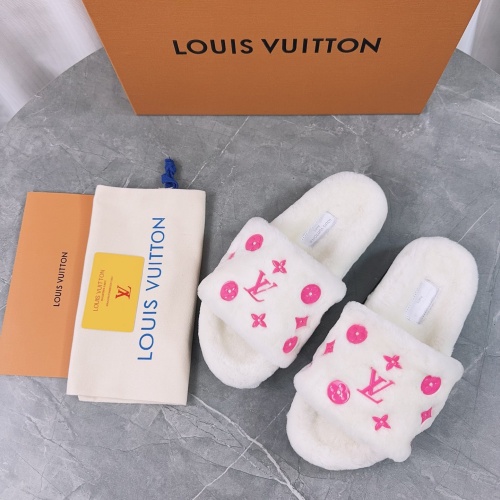 Cheap Louis Vuitton Slippers For Women #1244748 Replica Wholesale [$98.00 USD] [ITEM#1244748] on Replica Louis Vuitton Slippers