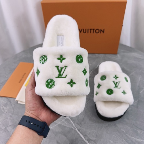 Cheap Louis Vuitton Slippers For Women #1244750 Replica Wholesale [$98.00 USD] [ITEM#1244750] on Replica Louis Vuitton Slippers