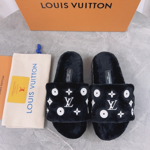 Cheap Louis Vuitton Slippers For Women #1244754 Replica Wholesale [$98.00 USD] [ITEM#1244754] on Replica Louis Vuitton Slippers